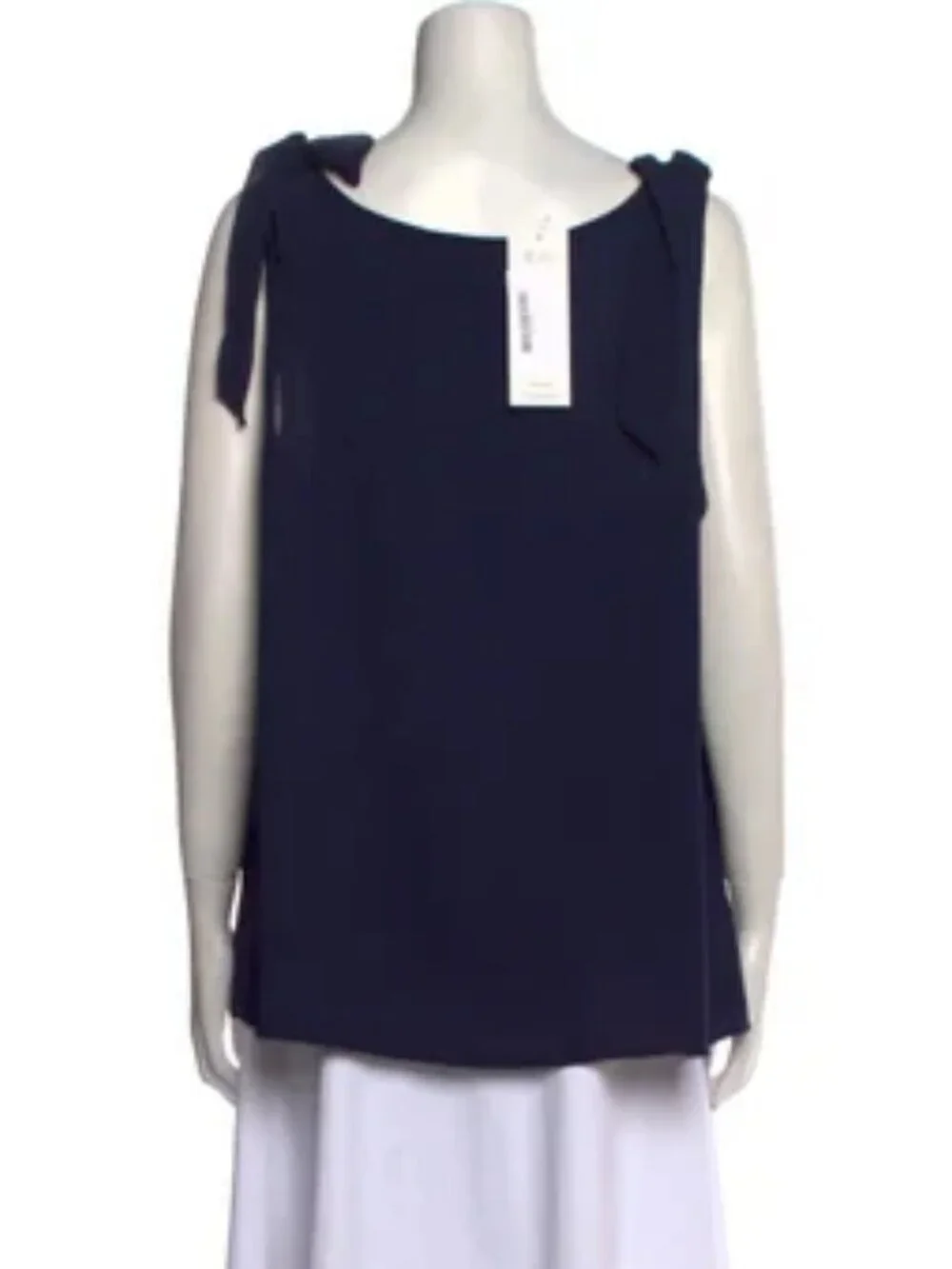 Michael Kors Navy V Neck Sleeveless top